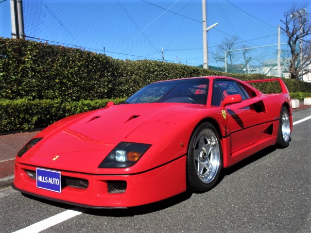 フェラーリ F40 新車並行 ロッソコルサ 走行8,000km | HILLS AUTO